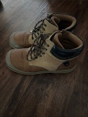 Sonoma Two-Tone Brown and Black Kids Lace-Up Boots